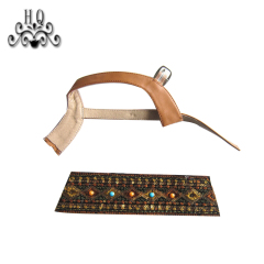 New stitched bead chain shoe material female fashion jewel inlaid sandal upper semi-finished products to sample processing custom