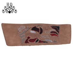 2021 new stitched bead chain shoe material female fashion jewel inlaid sandal upper semi-finished products to sample processing custom