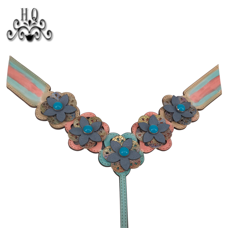 New stitched bead chain shoe material female fashion jewel inlaid sandal upper semi-finished products to sample processing custom