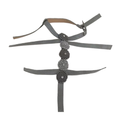 Cross-border manufacturers hand-stitched bead women's slippers shoe upper shoe materials shoe accessories processing customization