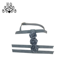 New stitched bead chain shoe material female fashion jewel inlaid sandal upper semi-finished products to sample processing custom