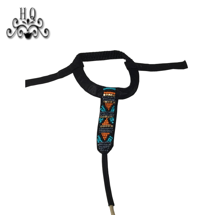 New stitched bead chain shoe material female fashion jewel inlaid sandal upper semi-finished products to sample processing custom