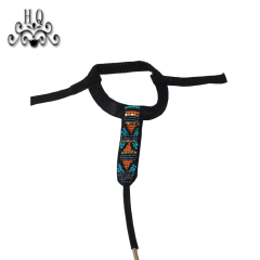 New stitched bead chain shoe material female fashion jewel inlaid sandal upper semi-finished products to sample processing custom