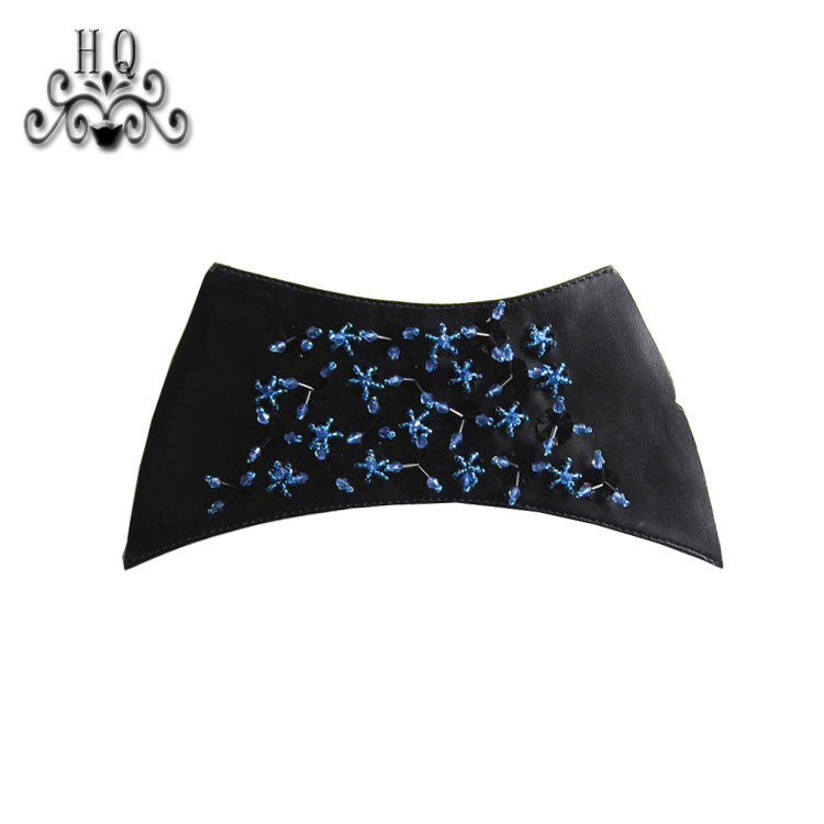 New stitched bead chain shoe material female fashion jewel inlaid sandal upper semi-finished products to sample processing custom