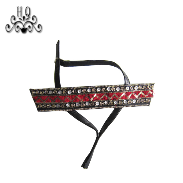 New stitched bead chain shoe material female fashion jewel inlaid sandal upper semi-finished products to sample processing custom