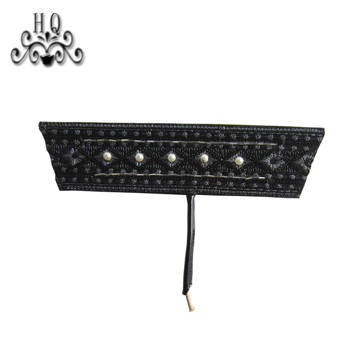 New stitched bead chain shoe material female fashion jewel inlaid sandal upper semi-finished products to sample processing custom