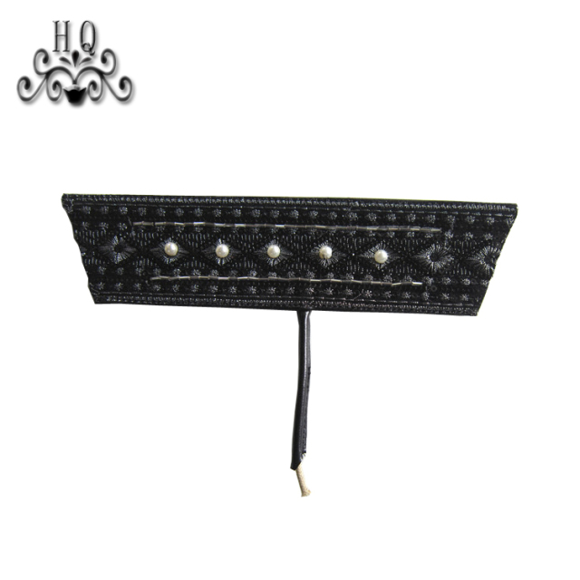 New stitched bead chain shoe material female fashion jewel inlaid sandal upper semi-finished products to sample processing custom