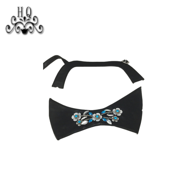 New stitched bead chain shoe material female fashion jewel inlaid sandal upper semi-finished products to sample processing custom