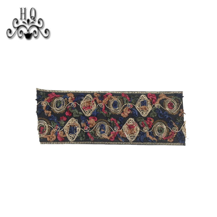 2021 new stitched bead chain shoe material female fashion jewel inlaid sandal upper semi-finished products to sample processing custom
