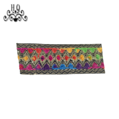 2021 new stitched bead chain shoe material female fashion jewel inlaid sandal upper semi-finished products to sample processing custom