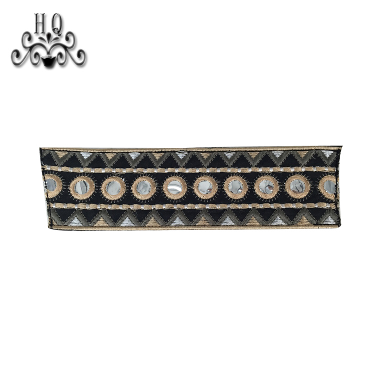 2021 new stitched bead chain shoe material female fashion jewel inlaid sandal upper semi-finished products to sample processing custom