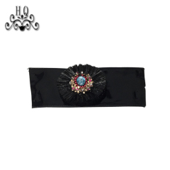 Cross-border manufacturers hand-stitched bead women's slippers shoe upper shoe materials shoe accessories processing customization