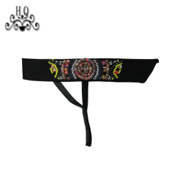 Cross-border manufacturers hand-stitched bead women's slippers shoe upper shoe materials shoe accessories processing customization