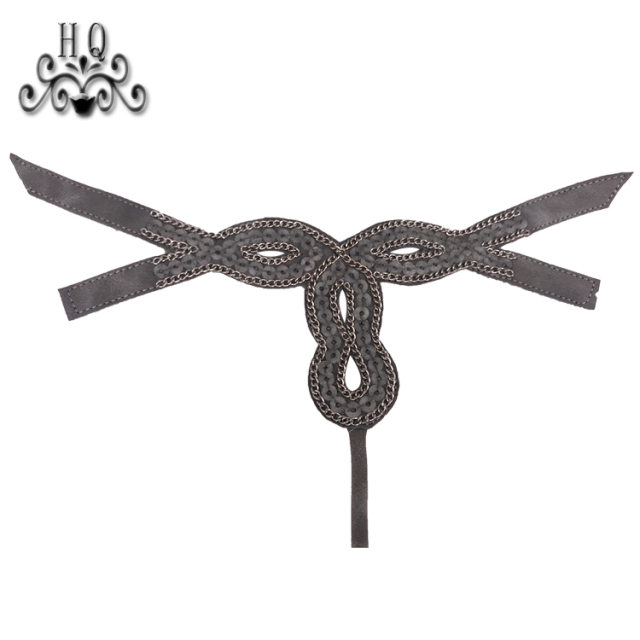 Cross-border manufacturers hand-stitched bead women's slippers shoe upper shoe materials shoe accessories processing customization