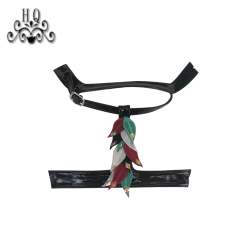 Cross-border manufacturers hand-stitched bead women's slippers shoe upper shoe materials shoe accessories processing customization