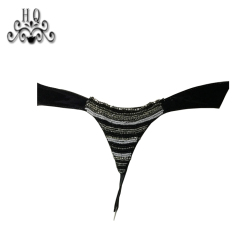 Cross-border manufacturers hand-stitched bead women's slippers shoe upper shoe materials shoe accessories processing customization