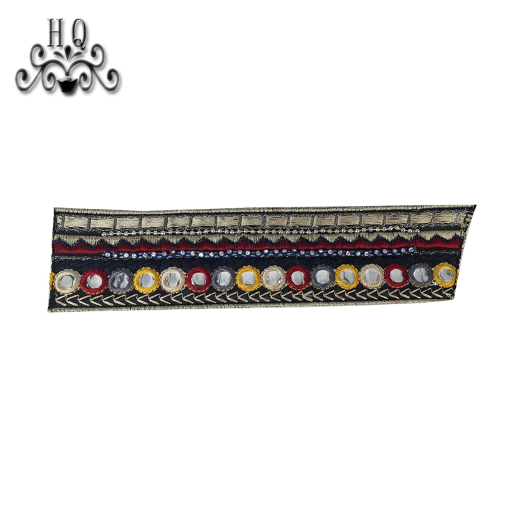 Cross-border manufacturers hand-stitched bead women's slippers shoe upper shoe materials shoe accessories processing customization
