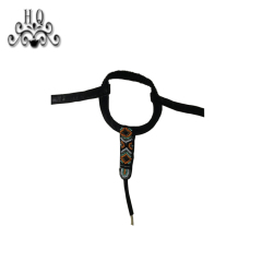 Cross-border manufacturers hand-stitched bead women's slippers shoe upper shoe materials shoe accessories processing customization