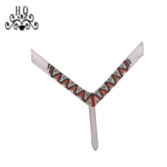 Cross-border manufacturers hand-stitched bead women's slippers shoe upper shoe materials shoe accessories processing customization