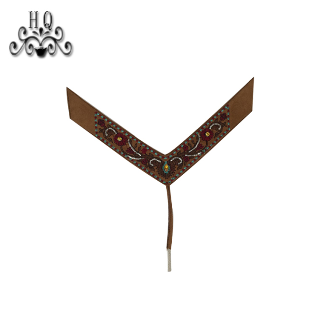 Cross-border manufacturers hand-stitched bead women's slippers shoe upper shoe materials shoe accessories processing customization