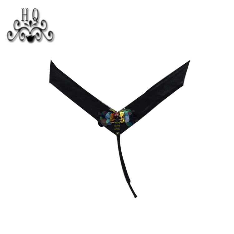 Cross-border manufacturers hand-stitched bead women's slippers shoe upper shoe materials shoe accessories processing customization