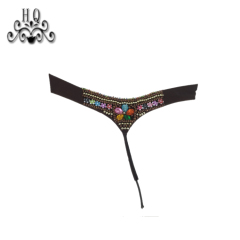 Cross-border manufacturers hand-stitched bead women's slippers shoe upper shoe materials shoe accessories processing customization