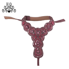 Europe and the United States hot summer women's sandals upper semi-finished hand sewing beading technology shoe shoe material factory processing