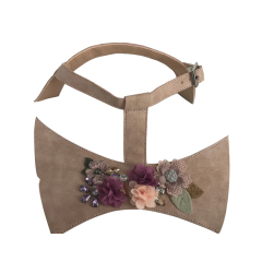 Europe and the United States hot summer women's sandals upper semi-finished hand sewing beading technology shoe shoe material factory processing