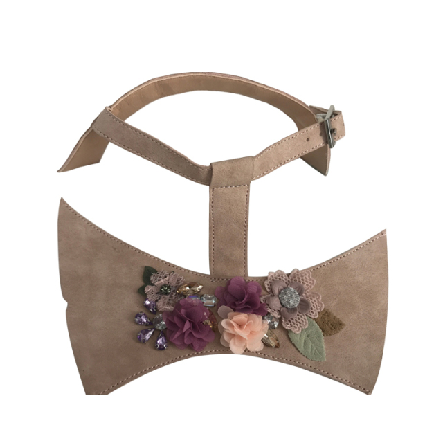 Europe and the United States hot summer women's sandals upper semi-finished hand sewing beading technology shoe shoe material factory processing