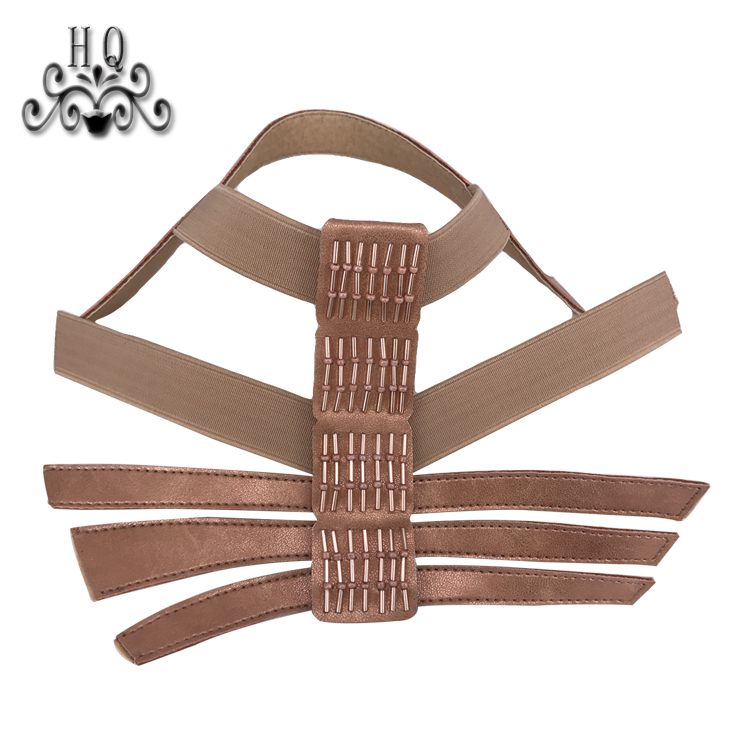 Europe and the United States hot summer women's sandals upper semi-finished hand sewing beading technology shoe shoe material factory processing