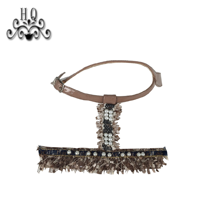 Europe and the United States hot summer women's sandals upper semi-finished hand sewing beading technology shoe shoe material factory processing