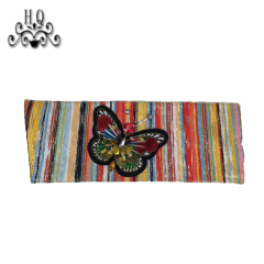 Cross-border manufacturers hand-stitched bead women's slippers shoe upper shoe materials shoe accessories processing customization