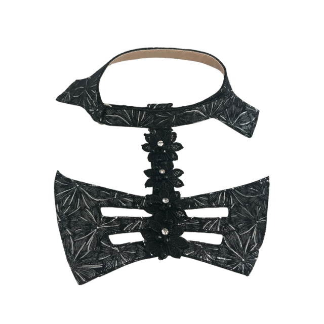 Europe and the United States hot summer women's sandals upper semi-finished hand sewing beading technology shoe shoe material factory processing