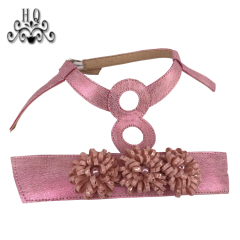 Hot new laser spot hot drill hand sewing bead nail bead lady sandal upper semi-finished wholesale processing customization