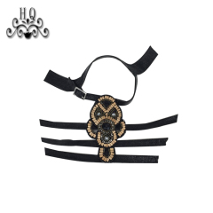 Europe and the United States hot summer women's sandals upper semi-finished hand sewing beading technology shoe shoe material factory processing