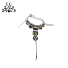 Cross-border manufacturers hand-stitched bead women's slippers shoe upper shoe materials shoe accessories processing customization