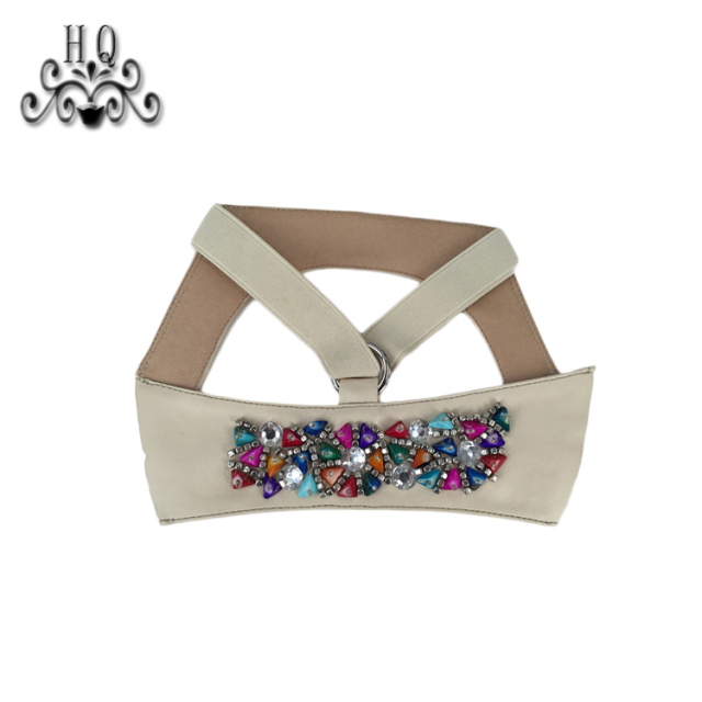 Cross-border manufacturers hand-stitched bead women's slippers shoe upper shoe materials shoe accessories processing customization