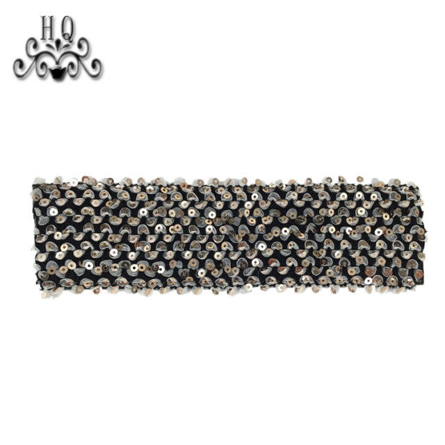 Cross-border manufacturers hand-stitched bead women's slippers shoe upper shoe materials shoe accessories processing customization