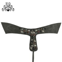 Cross-border manufacturers hand-stitched bead women's slippers shoe upper shoe materials shoe accessories processing customization