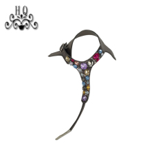 Cross-border manufacturers hand-stitched bead women's slippers shoe upper shoe materials shoe accessories processing customization