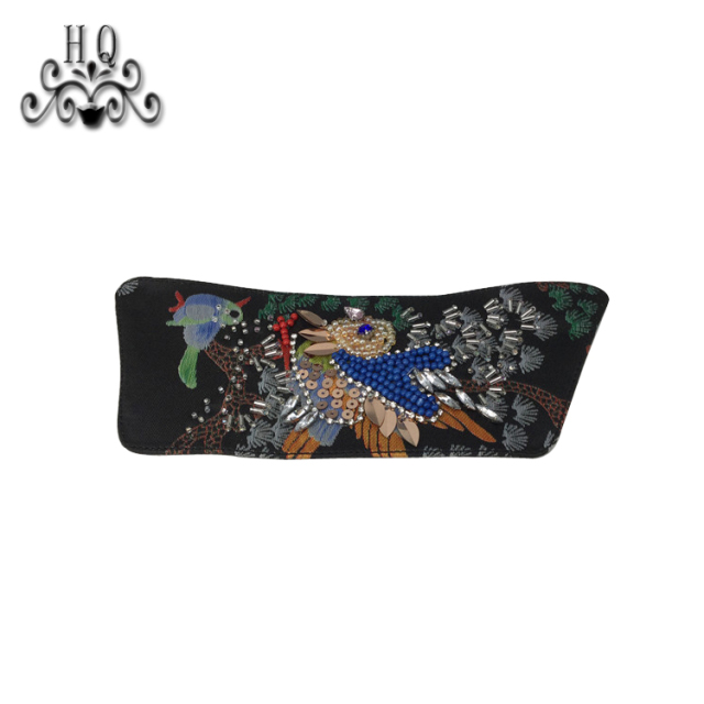 Cross-border manufacturers hand-stitched bead women's slippers shoe upper shoe materials shoe accessories processing customization