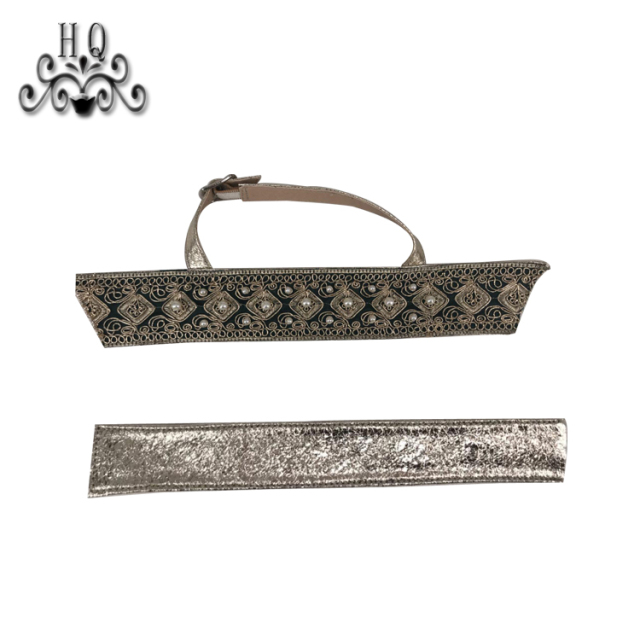 Hot new laser spot hot drill hand sewing bead nail bead lady sandal upper semi-finished wholesale processing customization