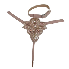 New embroidery rope embroidery sequin embroidery beaded sewing beads female fashion slippers shoe upper accessories manufacturers processing custom