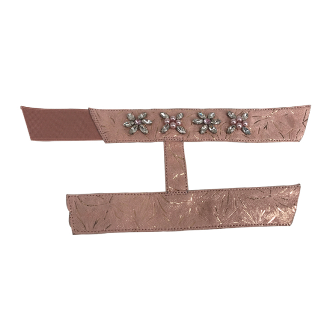 Hot new laser spot hot drill hand sewing bead nail bead lady sandal upper semi-finished wholesale processing customization