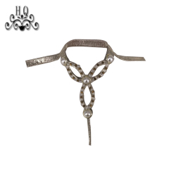 Hot new laser spot hot drill hand sewing bead nail bead lady sandal upper semi-finished wholesale processing customization