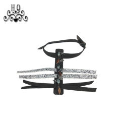 Hot new laser spot hot drill hand sewing bead nail bead lady sandal upper semi-finished wholesale processing customization