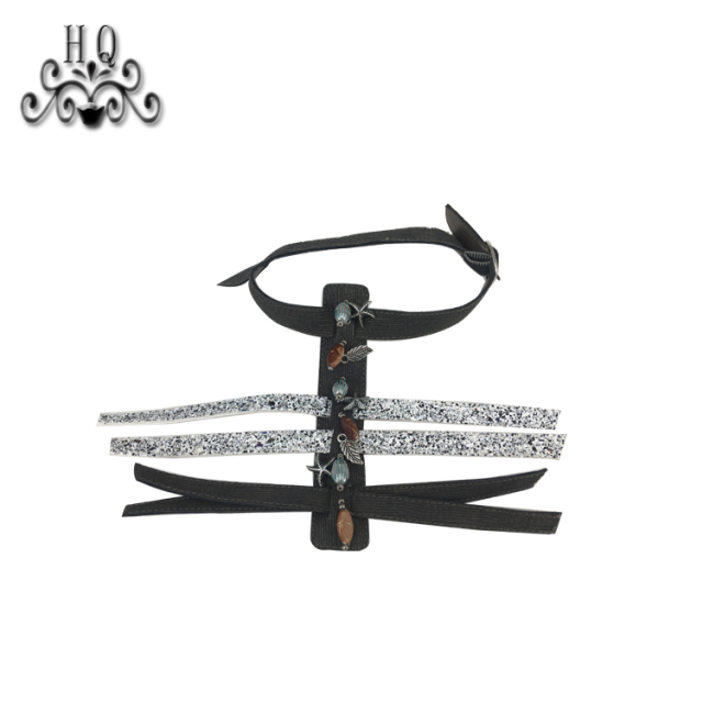 Hot new laser spot hot drill hand sewing bead nail bead lady sandal upper semi-finished wholesale processing customization