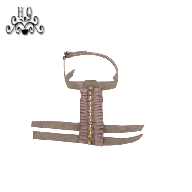 Hot new laser spot hot drill hand sewing bead nail bead lady sandal upper semi-finished wholesale processing customization