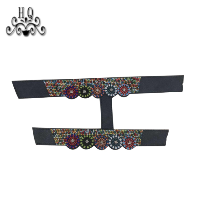 Hot new laser spot hot drill hand sewing bead nail bead lady sandal upper semi-finished wholesale processing customization