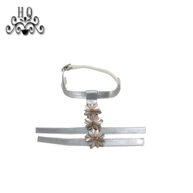 Hot new laser spot hot drill hand sewing bead nail bead lady sandal upper semi-finished wholesale processing customization